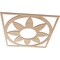 Ekena Millwork Blume Wood Fretwork Pierced Ceiling Medallion, Alder, 28"OD x 9 3/4"ID x 1/4"T CMWP28X28X0250BLAL - alternate 3